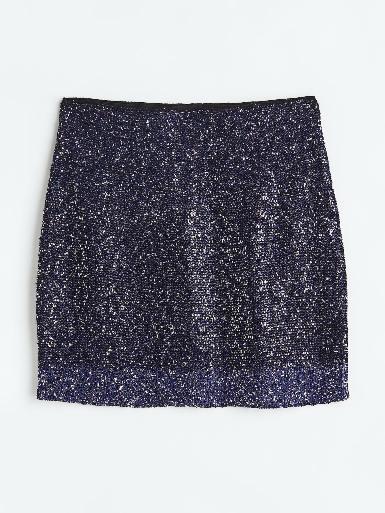 Спідниця міні H&M модель 1127859wer_Темно-синий Фото