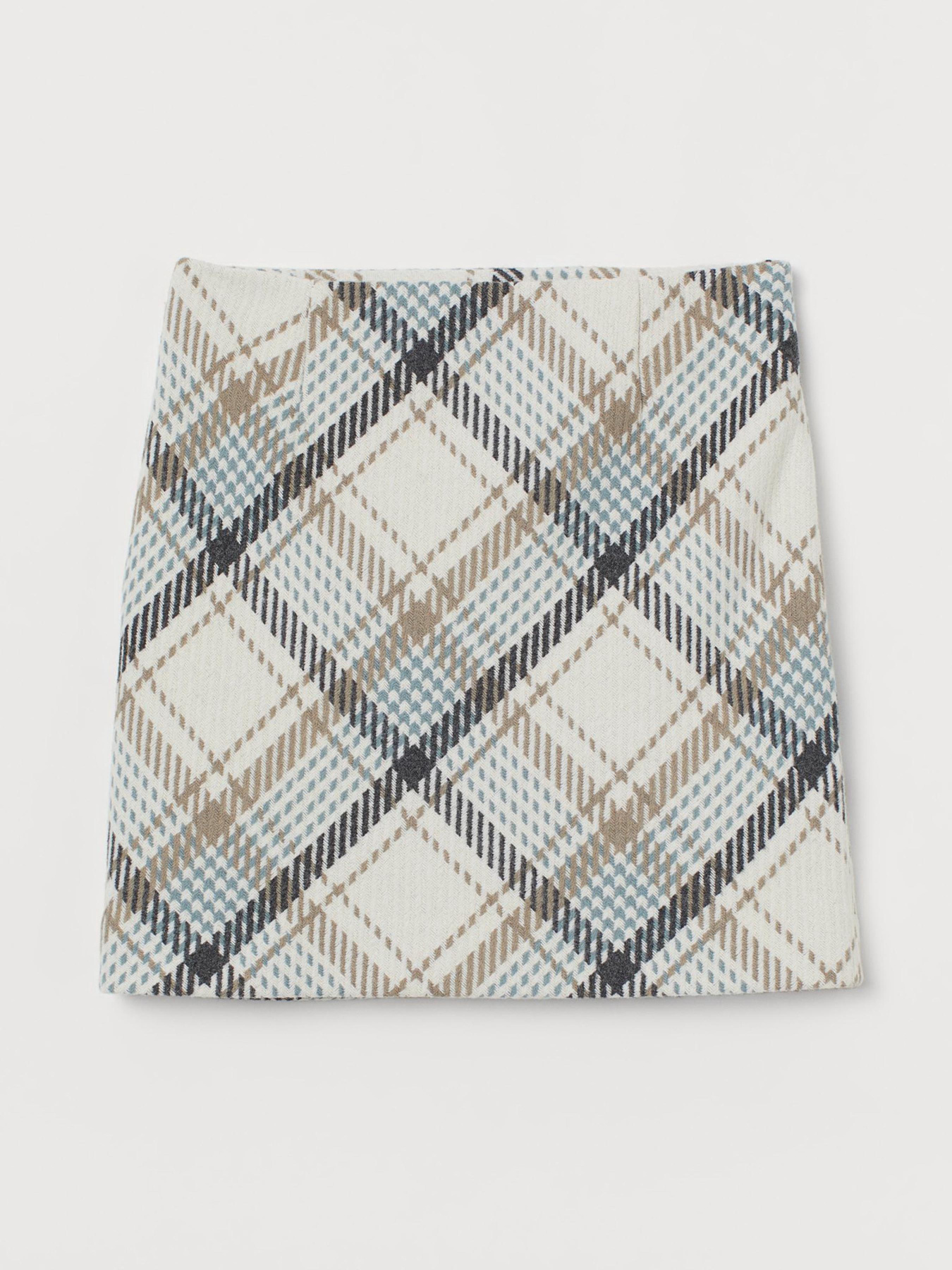 Спідниця міні H&M модель 8954872wer_Молочный Фото