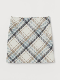 Юбка мини H&M модель 8954872wer_Молочный Фото