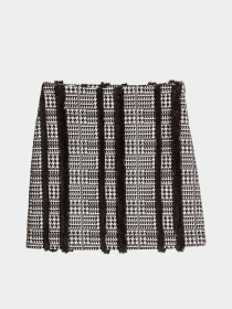 Спідниця міні H&M модель 5927096bar_Черно-белый Фото