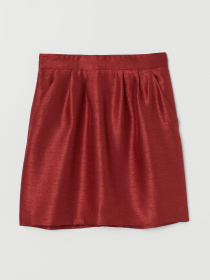 Юбка мини H&M модель 7668290log_Красный Фото