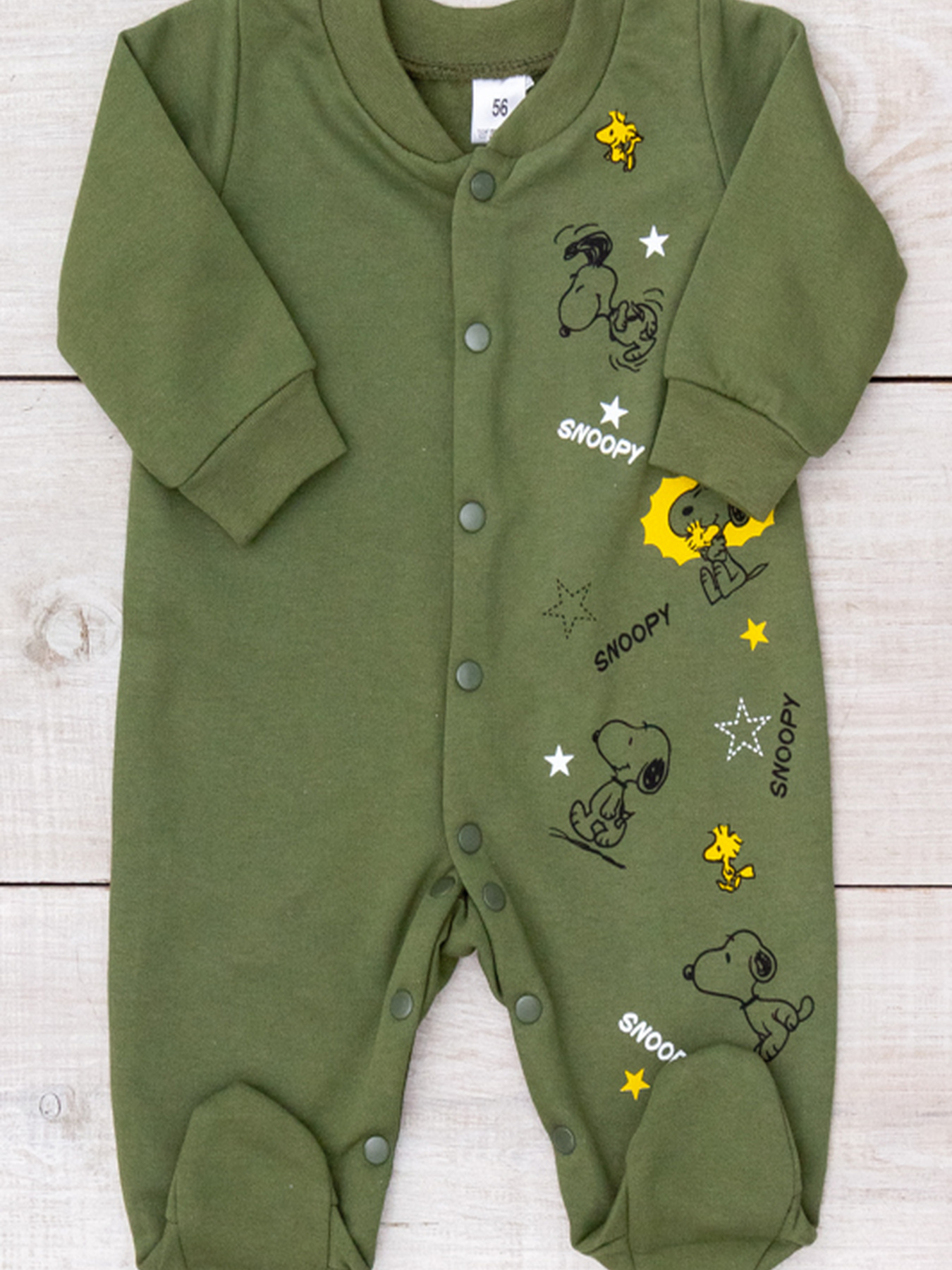 Нательный комбинезон Носи своє модель 5058-023-33-4-temno-fstashkovij-pesiki Фото