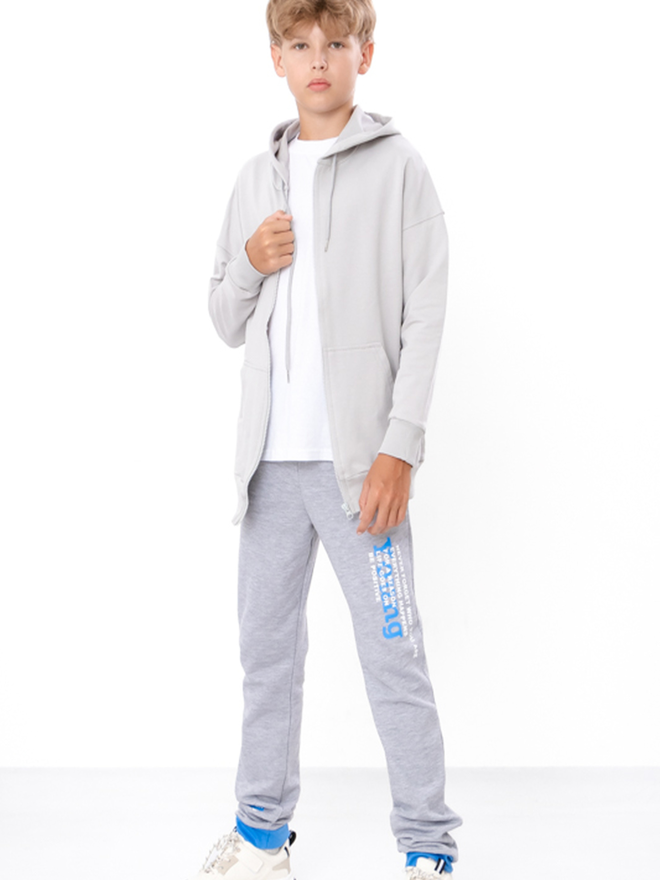 Штаны спортивные Носи своє модель 6074-023-33-srij-blakitnij-dzhins-forever Фото