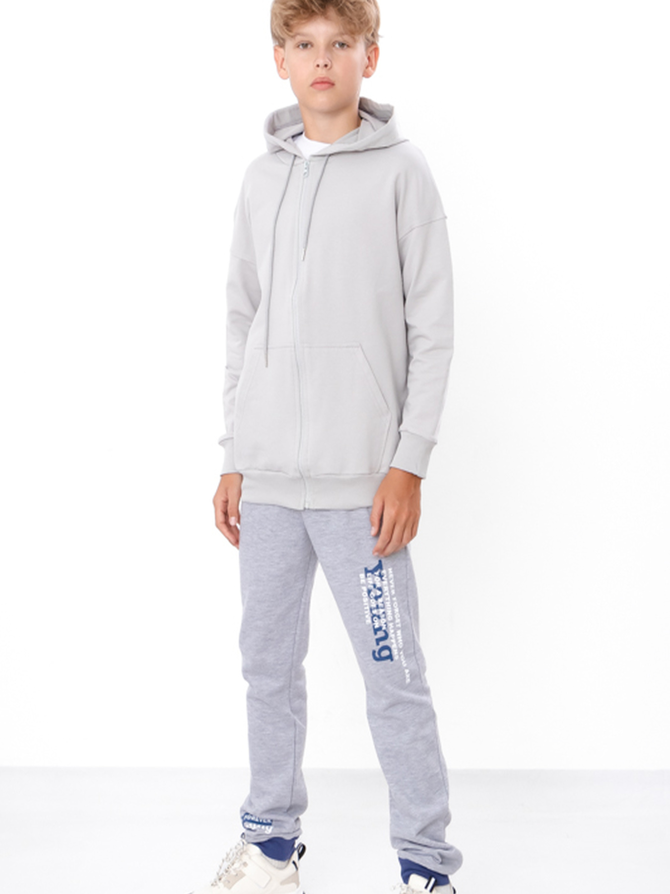 Штаны спортивные Носи своє модель 6074-023-33-srij-temno-sinj-forever Фото