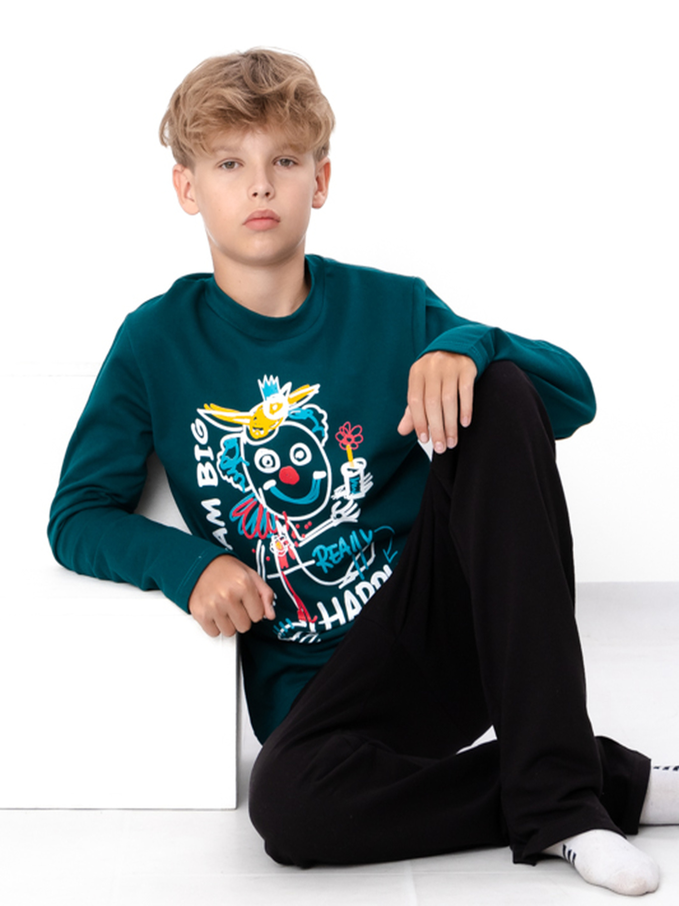 Пижама Носи своє модель 6076-023-33-1-temno-smaragdovij-chornij Фото