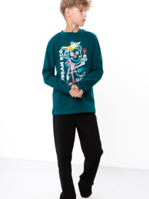 Піжама Носи своє модель 6076-023-33-1-temno-smaragdovij-chornij Фото