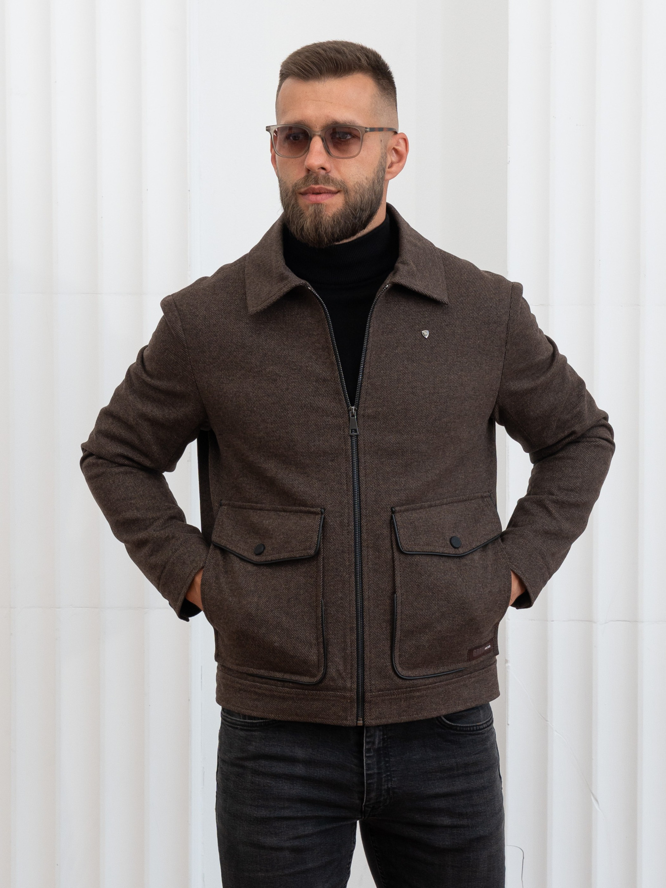 Бомбер D&V couture модель 119-DVL-brown Фото