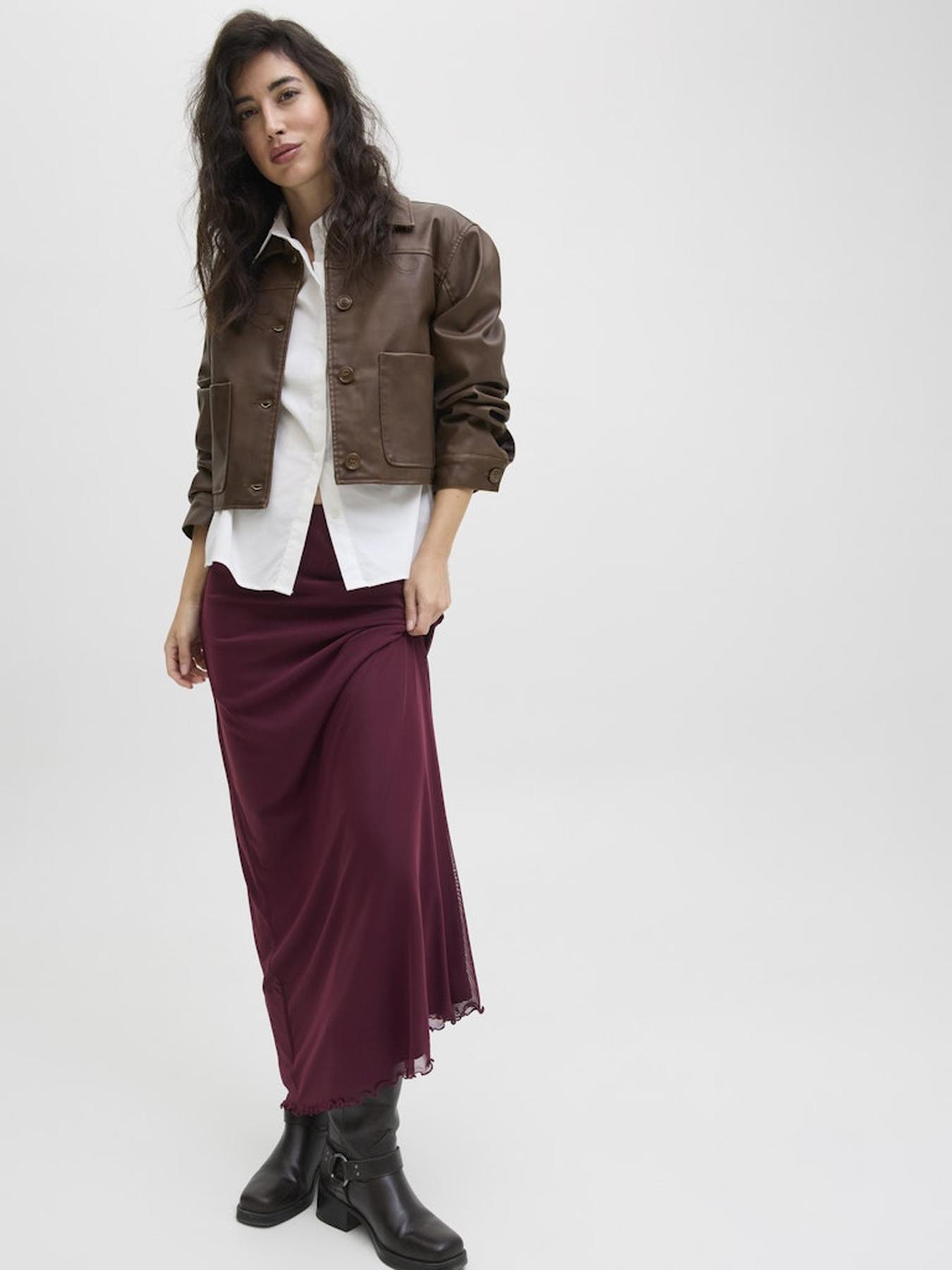 Юбки JACK & JONES модель 12270936_Cabernet Фото