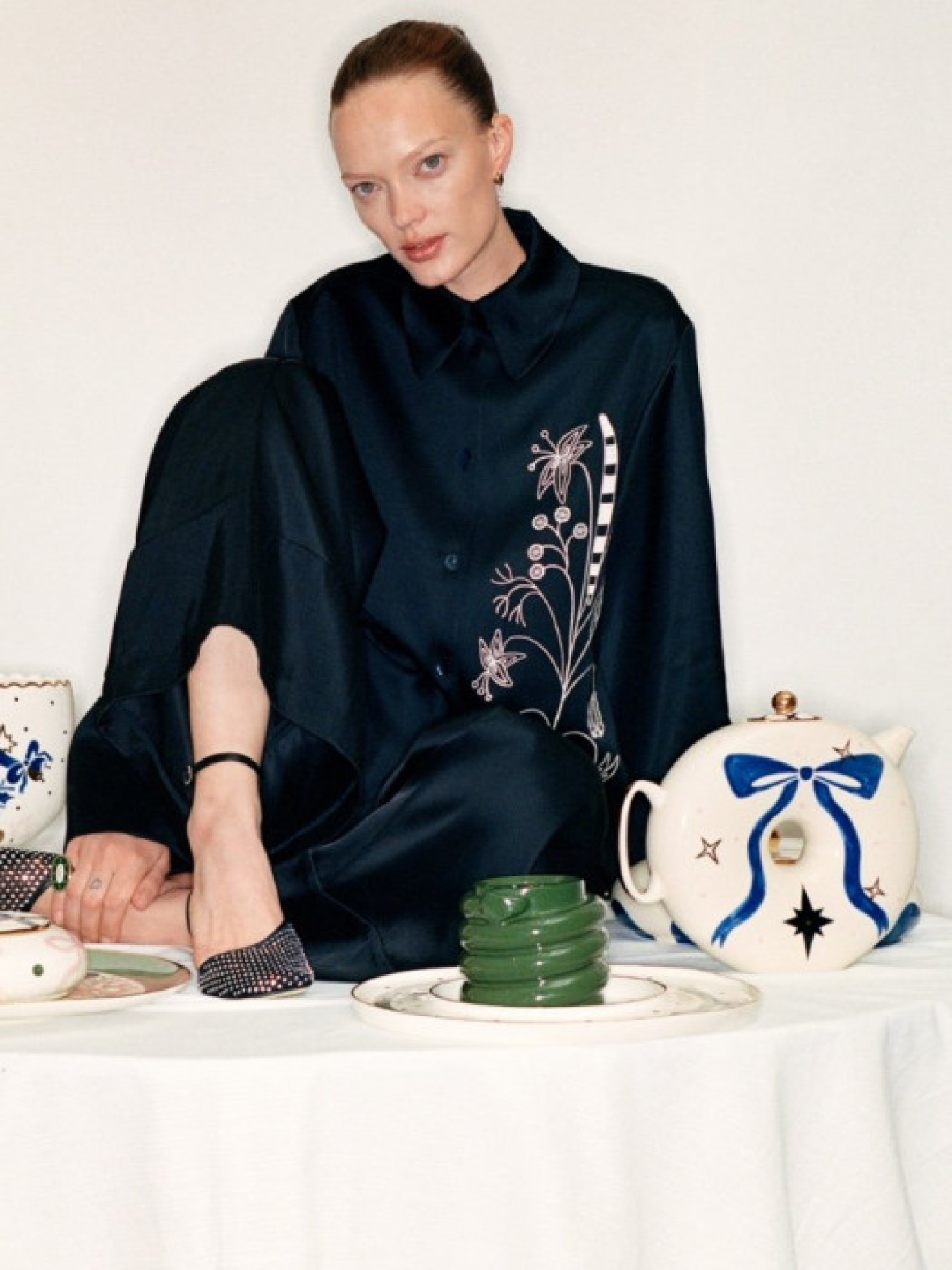 Зеленая свеча со змеей GUNIA Project модель 7929 Фото