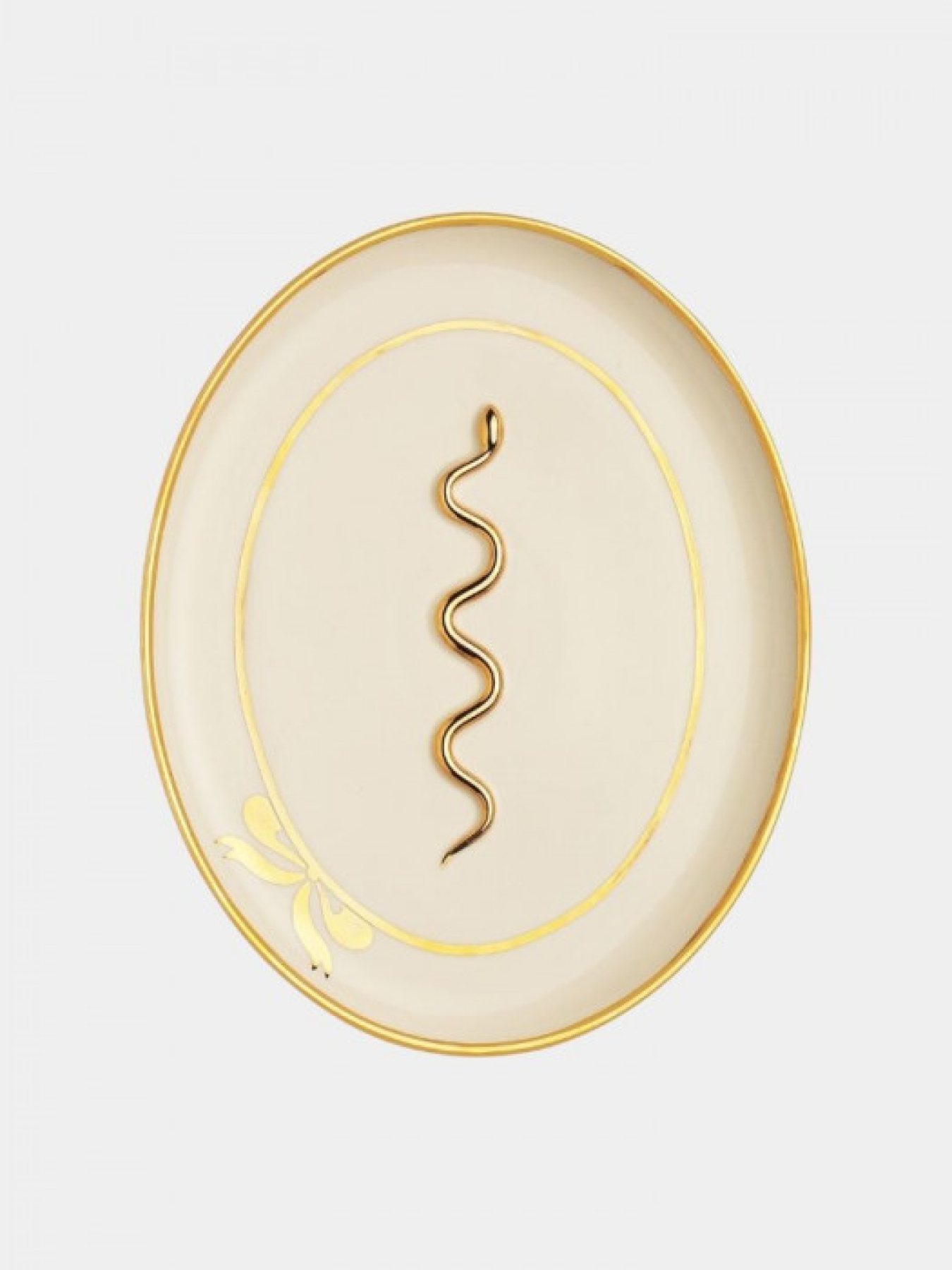 Молочна рельєфна тарілка «Сузірʼя» з позолотою GUNIA Project модель 7931 Фото
