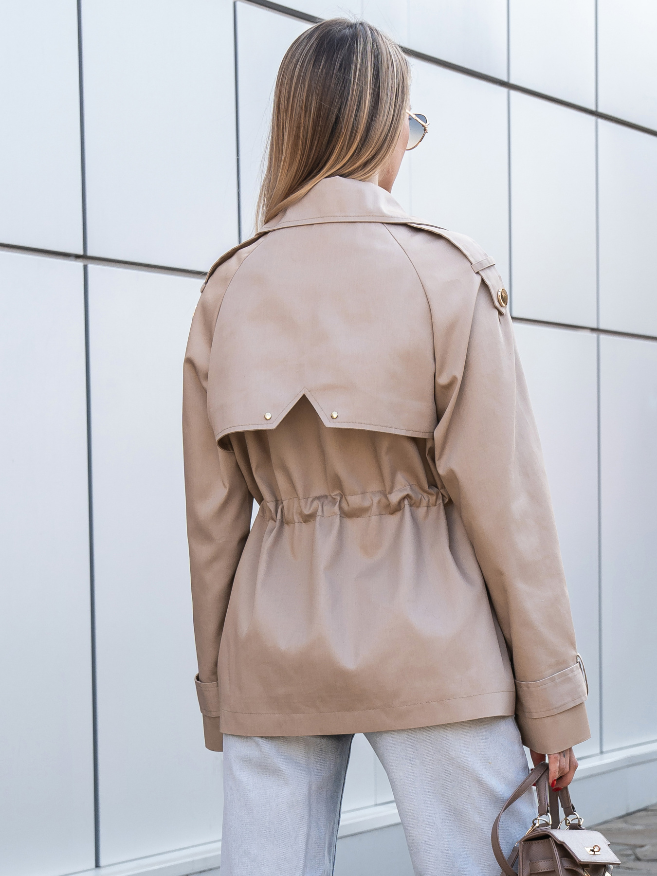 Тренч MilaNova модель Жакет Q106 бежевий Фото