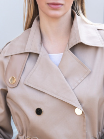 Тренч MilaNova модель Жакет Q106 бежевий Фото