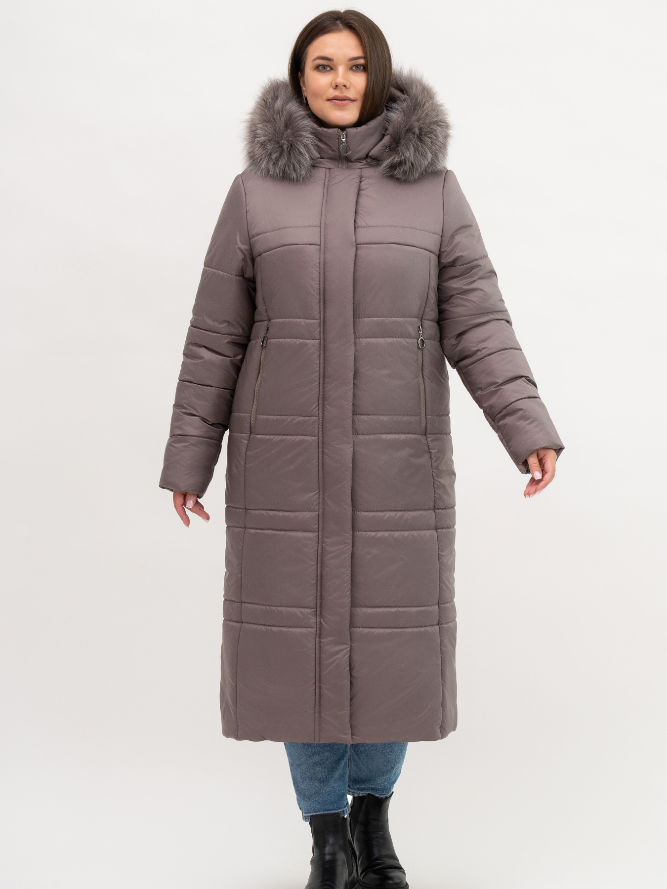 Пуховик UVENTUM модель LR-9-pes-mocha Фото