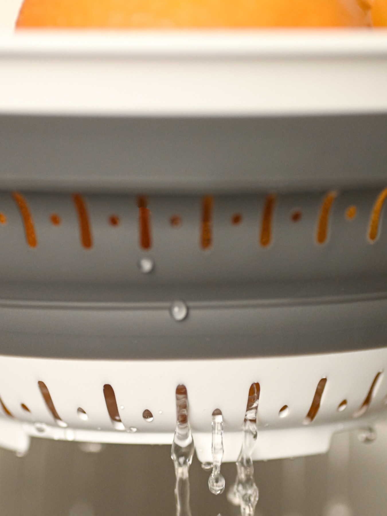 Дуршлаг складной MBM MY HOME модель KP-74 WHITE/GRAY Фото