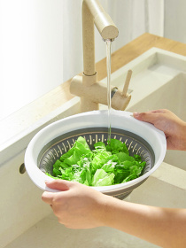 Дуршлаг складной MBM MY HOME модель KP-74 WHITE/GRAY Фото