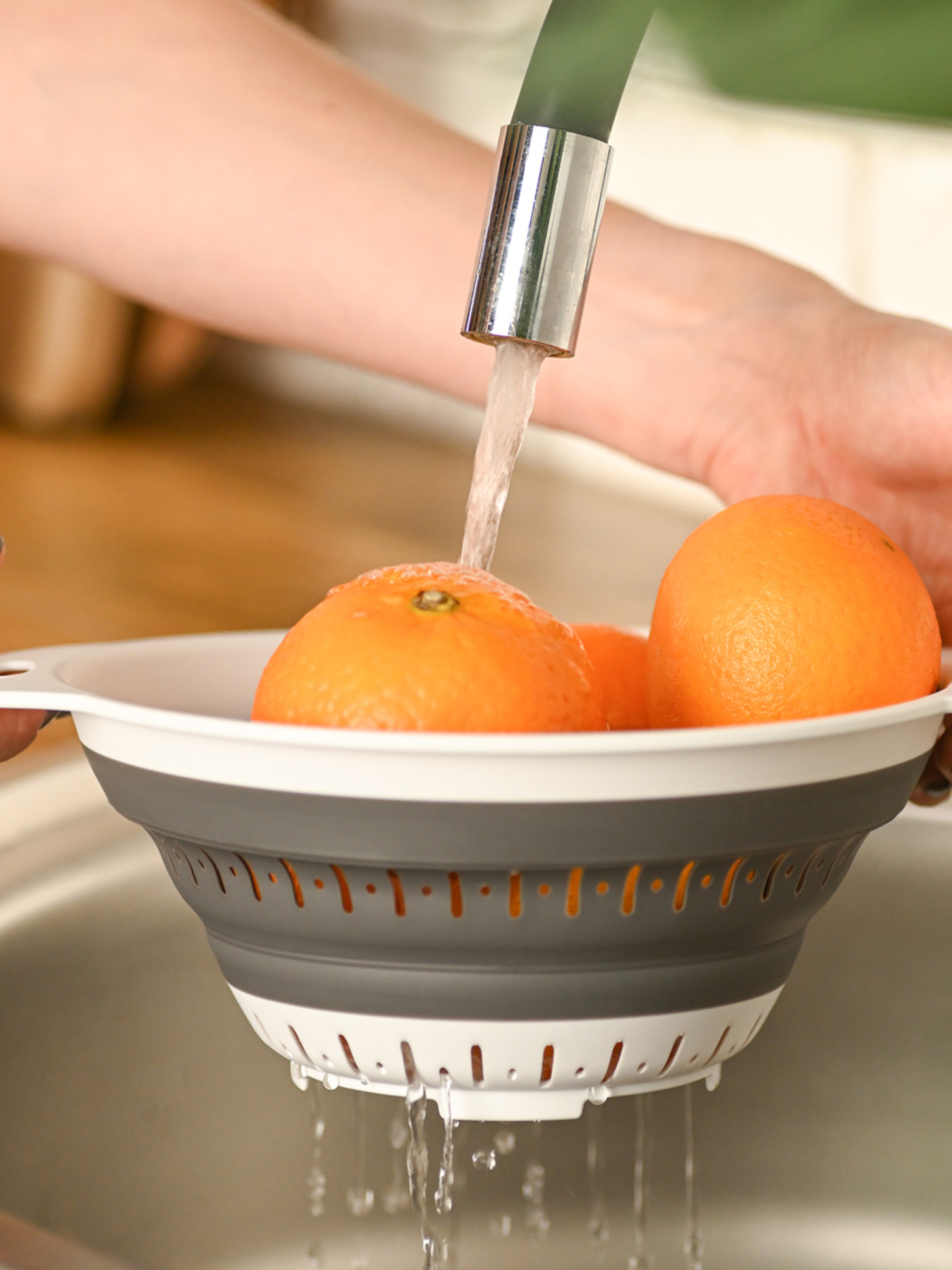 Друшляк складаний MBM HOME модель KP-74 WHITE/GRAY Фото