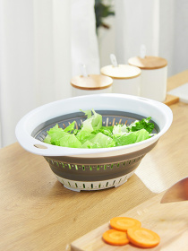 Друшляк складаний MBM HOME модель KP-74 WHITE/GRAY Фото