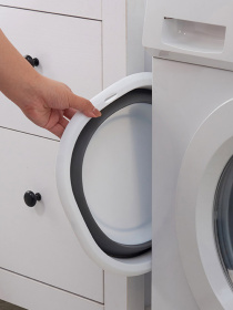 Тазик складной MBM HOME модель KP-76 WHITE/GRAY Фото