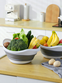 Друшляк складаний MBM HOME модель KP-78 WHITE/GRAY Фото