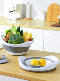 Друшляк складаний MBM HOME модель KP-78 WHITE/GRAY Фото