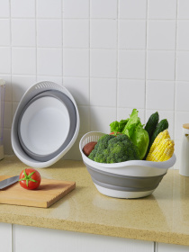 Друшляк складаний MBM HOME модель KP-78 WHITE/GRAY Фото