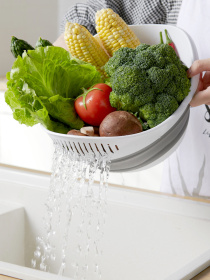 Друшляк складаний MBM HOME модель KP-78 WHITE/GRAY Фото