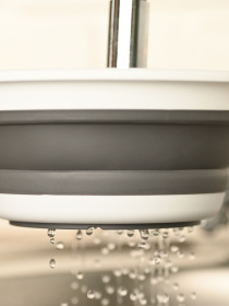 Друшляк складаний з ручкою MBM HOME модель KP-79 WHITE/GRAY Фото