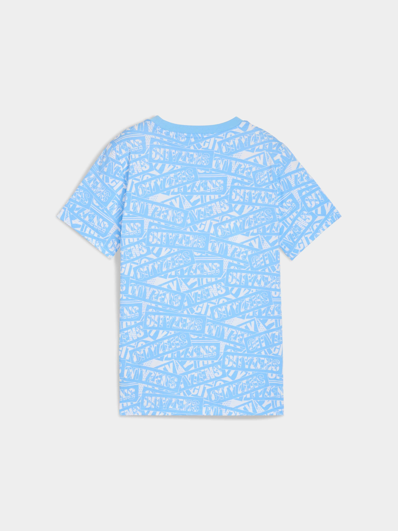 Футболка спортивная PUMA Mcfc Ftblculture Tee Aop Jr модель 782675 Фото