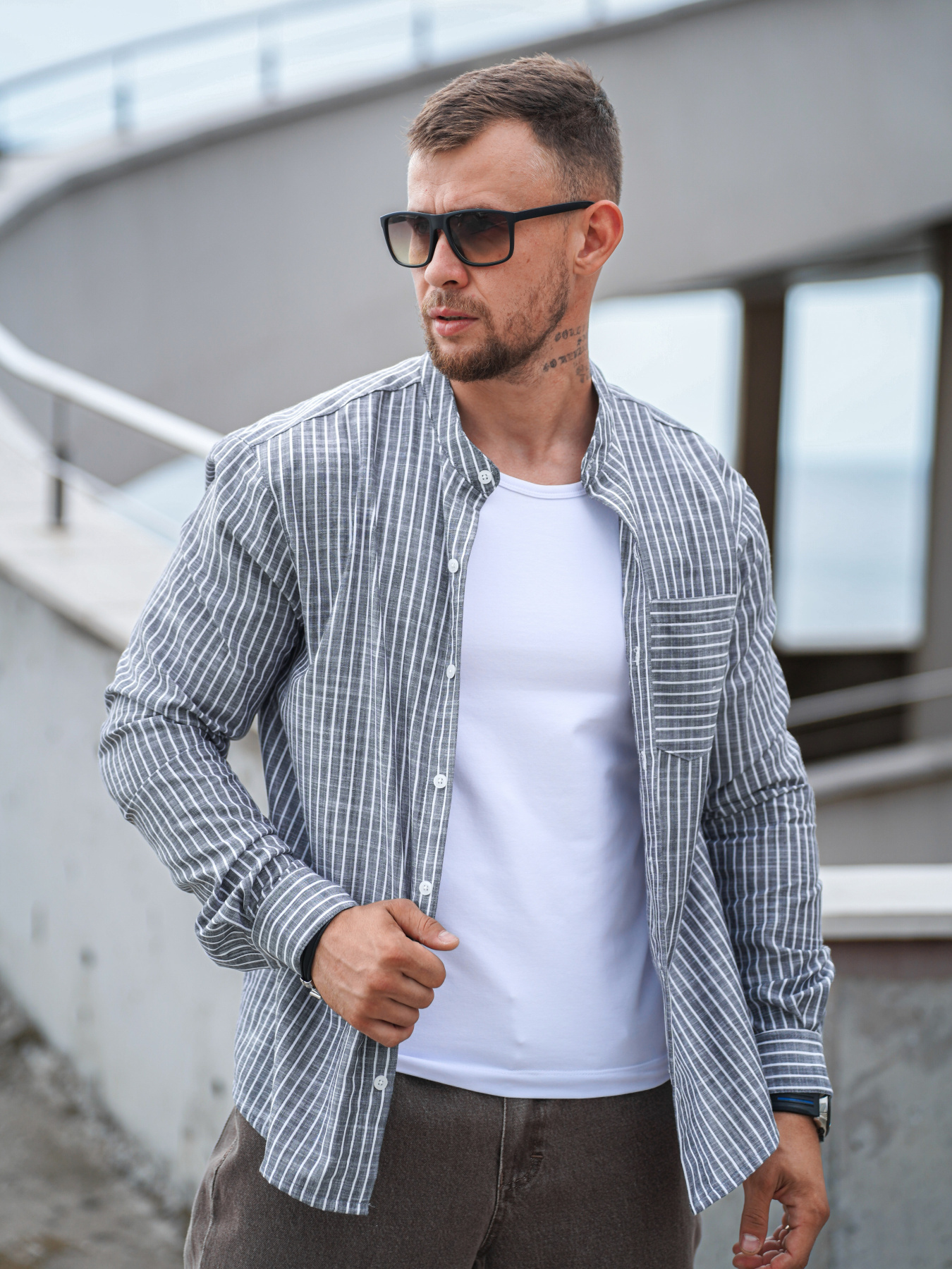 Рубашка повседневная TeamV модель 4423-3 Рубашка повседневная TeamV модель 4423-3 Фото