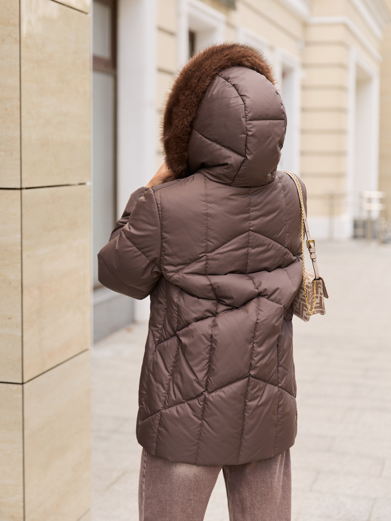 Зимова куртка MilaNova модель Куртка К-344 шоколадный Фото