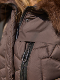 Зимова куртка MilaNova модель Куртка К-345 шоколадний Фото