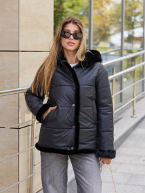 Зимняя куртка MilaNova модель Куртка К-349 черный Фото
