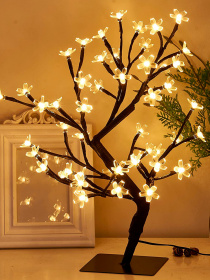 Дерево светодиодное на батарейках MBM MY HOME модель DH-LAMP-03 BLACK Фото