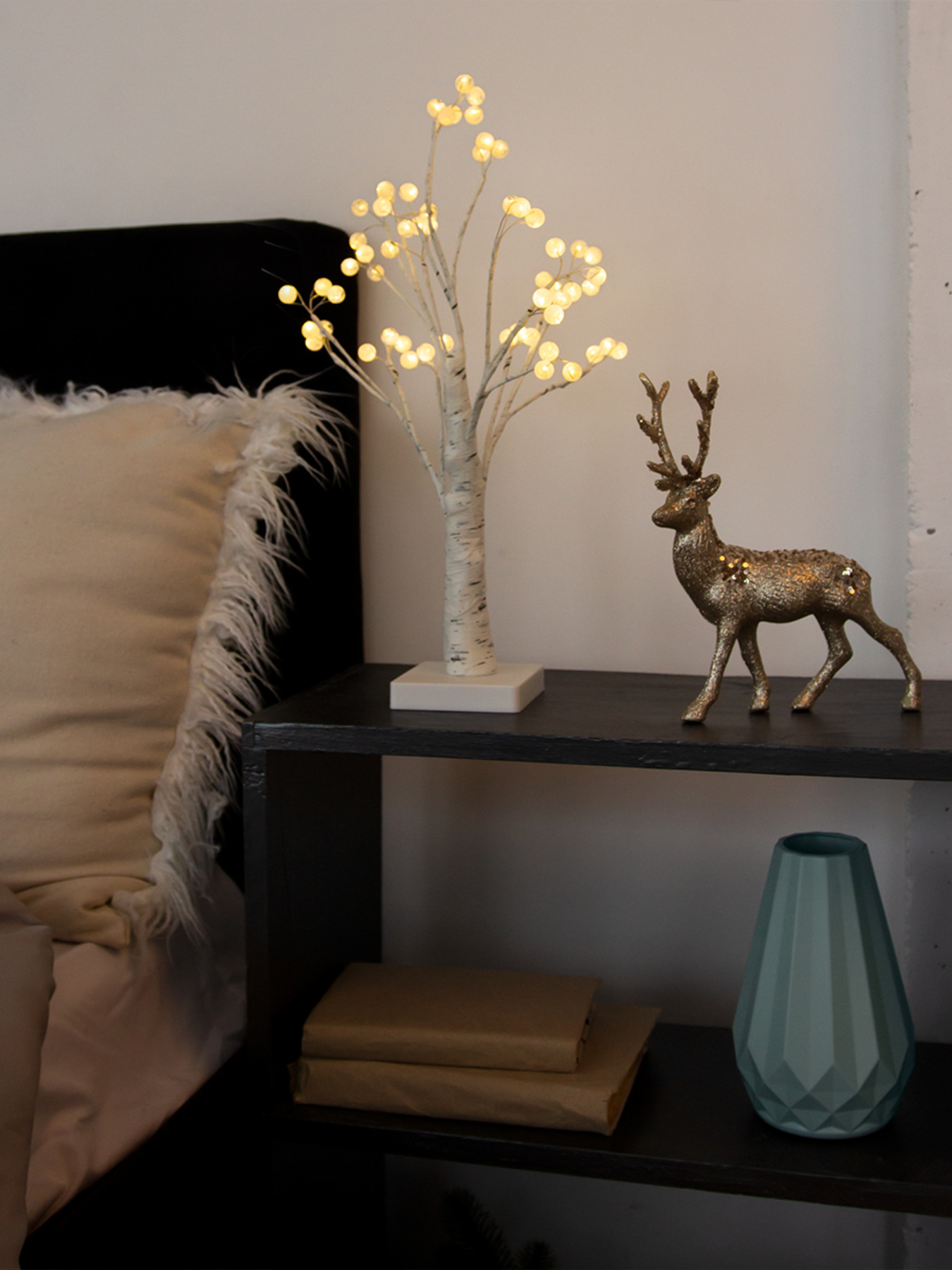 Дерево светодиодное на батарейках MBM MY HOME модель DH-LAMP-04 WHITE Фото