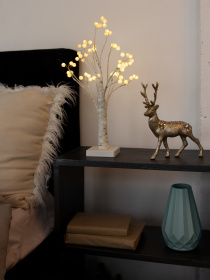 Дерево світлодіодне на батарейках MBM HOME модель DH-LAMP-04 WHITE Фото