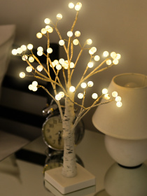 Дерево світлодіодне на батарейках MBM HOME модель DH-LAMP-04 WHITE Фото