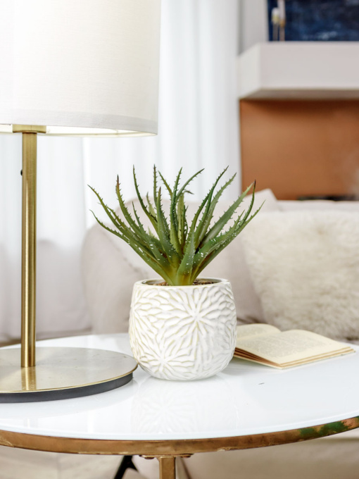 Искусственное растение в горшке MBM HOME модель DH-FLOWERS-13 GREEN/BEIGE Фото