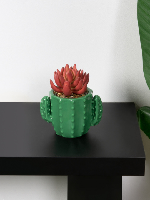 Искусственное растение в горшке MBM HOME модель DH-FLOWERS-15 PINK/GREEN Фото