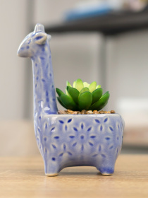 Искусственное растение в горшке MBM MY HOME модель DH-FLOWERS-20 GREEN/BLUE Фото