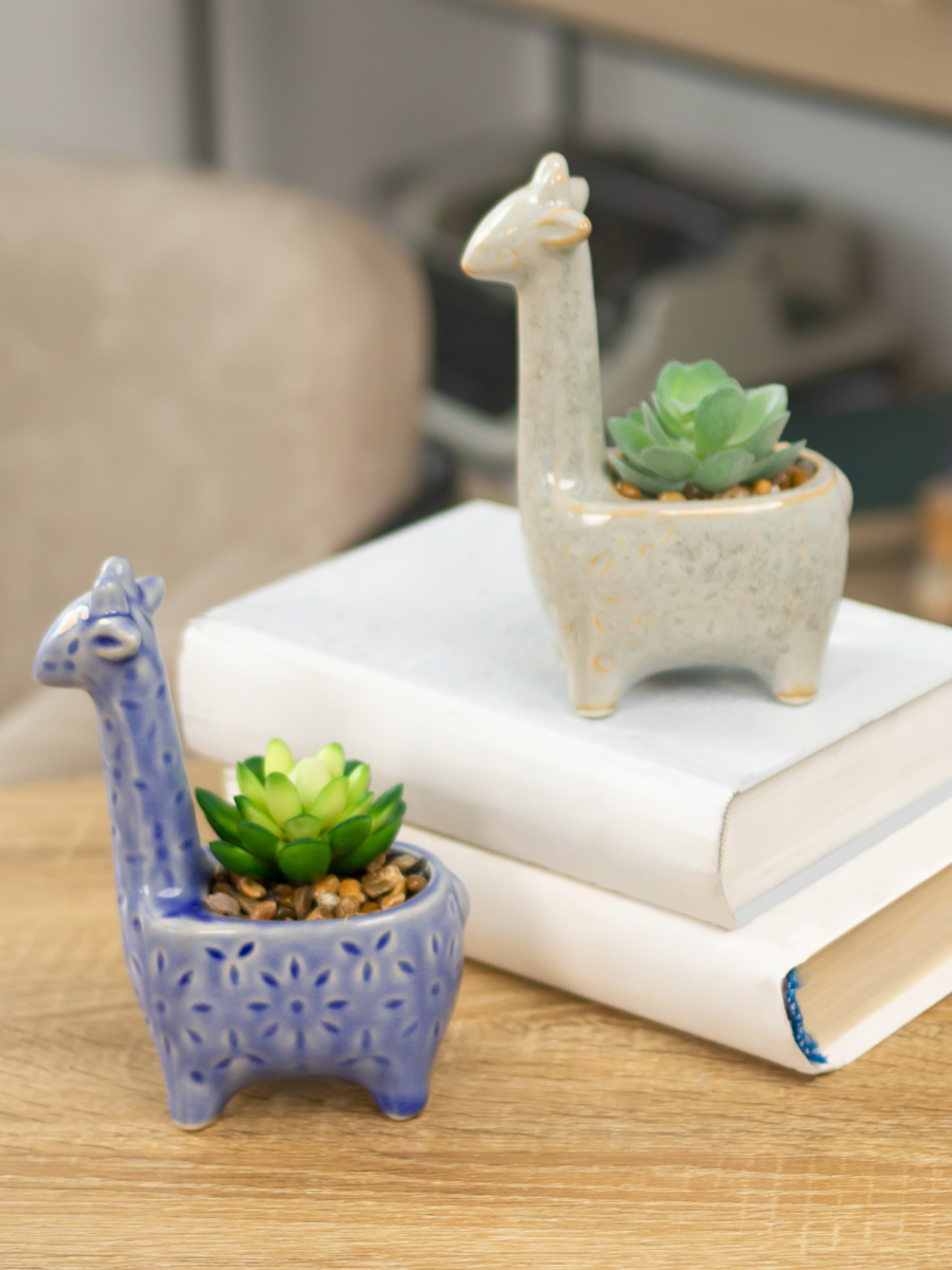 Искусственное растение в горшке MBM HOME модель DH-FLOWERS-20 GREEN/BLUE Фото