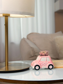 Штучна рослина у горщику "Машинка" MBM MY HOME модель DH-FLOWERS-23 GREEN/PINK Фото