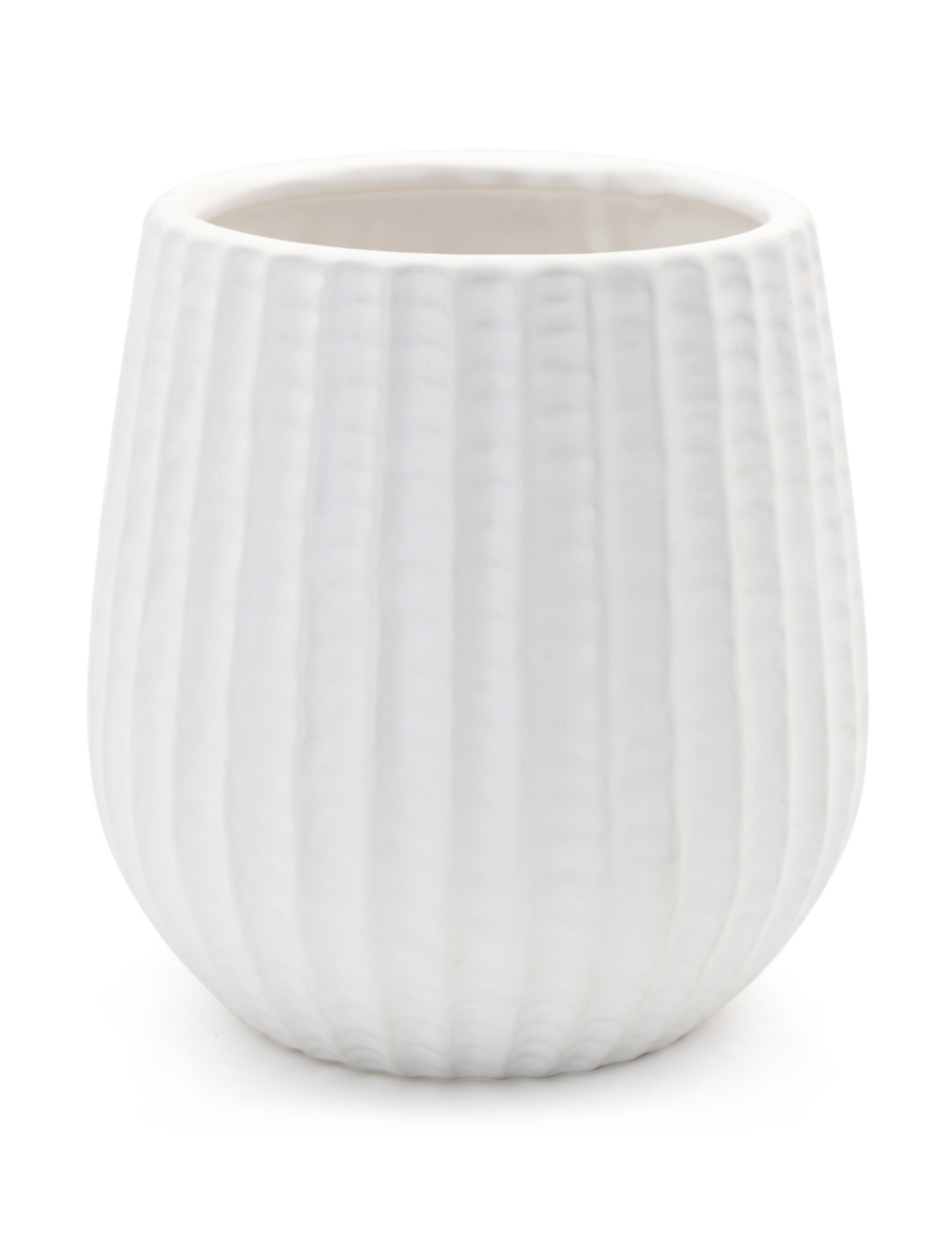 Горшок-кашпо для растений белый MBM MY HOME модель DH-FLOWERS-25 M WHITE Фото