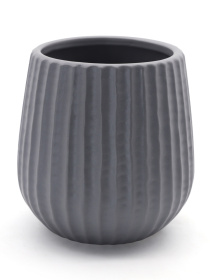 Горшок-кашпо для растений серый MBM HOME модель DH-FLOWERS-25 S GRAY Фото