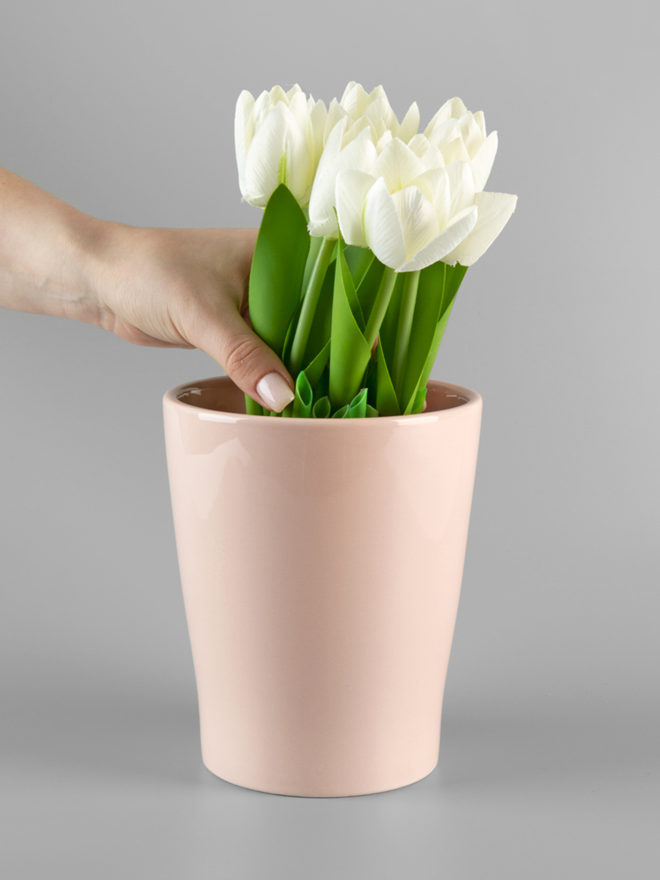 Горшок-кашпо для растений розовый MBM HOME модель DH-FLOWERS-29 PINK Фото