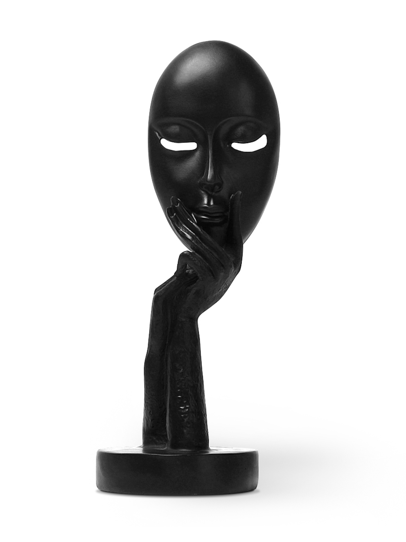 Статуетка "Маска" чорна MBM MY HOME модель DH-ST-03 BLACK Фото