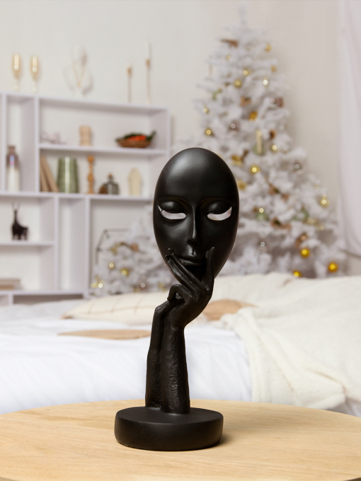 Статуэтка "Маска" черная MBM HOME модель DH-ST-03 BLACK Фото