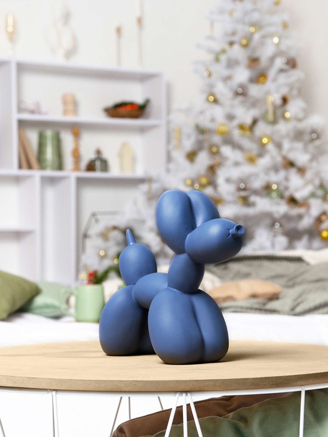 Статуэтка "Собака из шарика" синяя MBM MY HOME модель DH-ST-06 DARK BLUE Фото