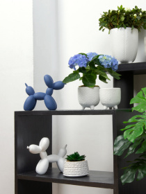 Статуетка "Пес з кульки" синя MBM HOME модель DH-ST-06 DARK BLUE Фото