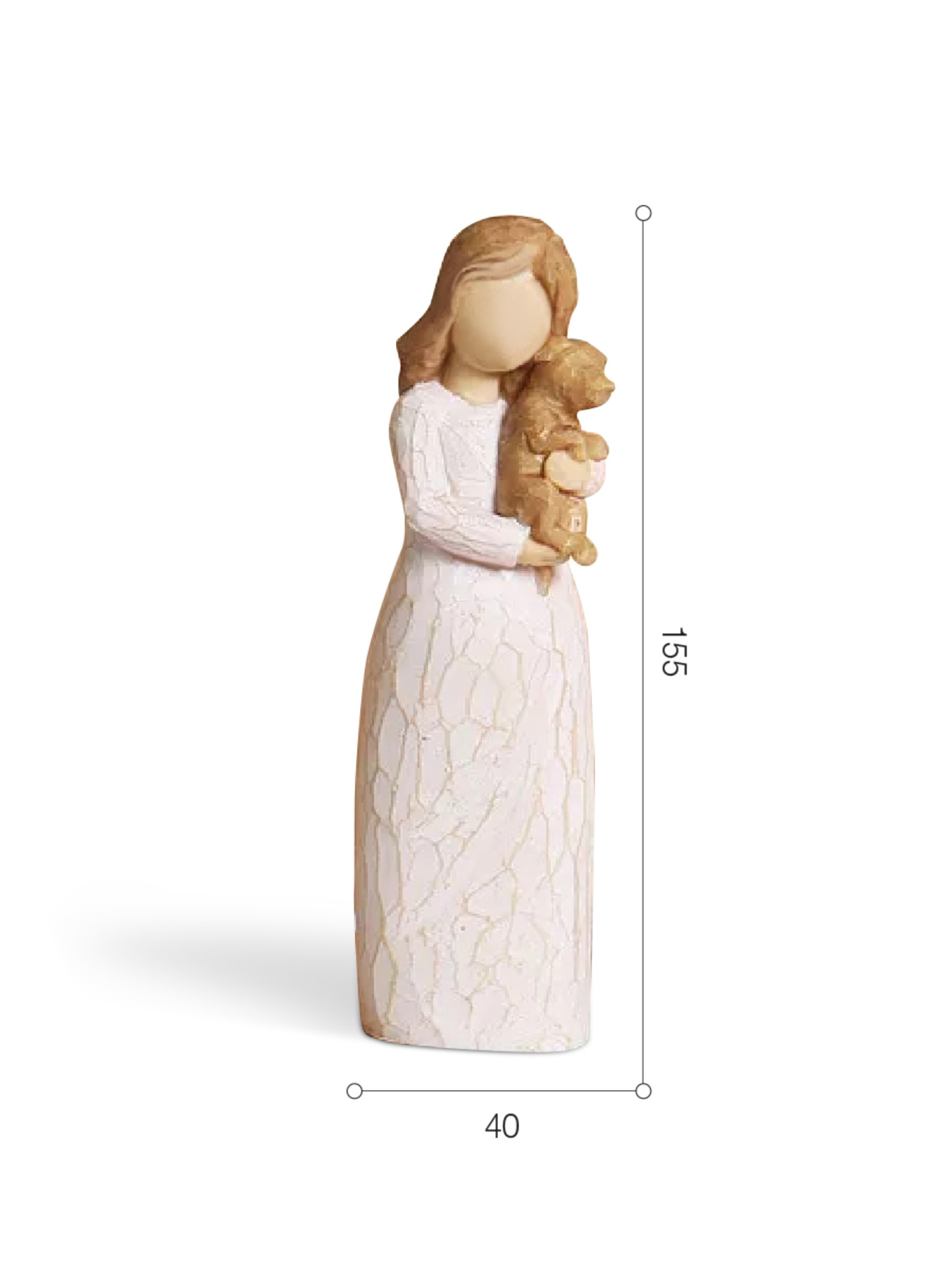 Статуэтка "Девушка со щенком" MBM HOME модель DH-ST-08 COLOR Фото