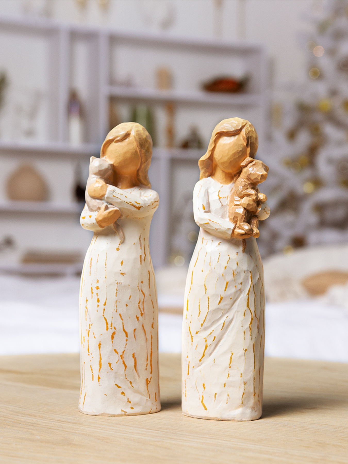 Статуэтка "Девушка с котенком" MBM MY HOME модель DH-ST-09 COLOR Фото